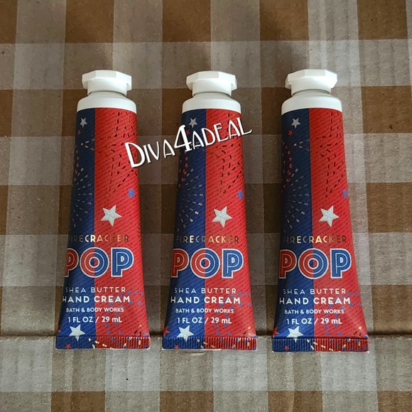 3x Bath & Body Works FIRECRACKER POP Mini/Travel Size Hand Cream Set - Picture 1 of 2